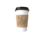 Disposable corrugated coffee cup sleeve milk tea custom paper cup sleeve